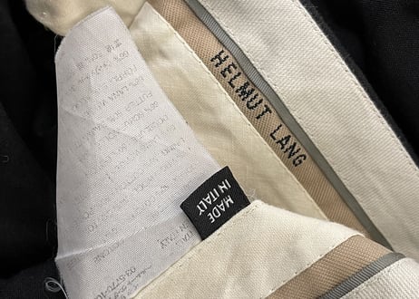 helmut lang made in Italy trousers