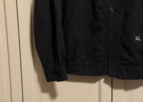 80s burberry "made in Spain" no collar jacket