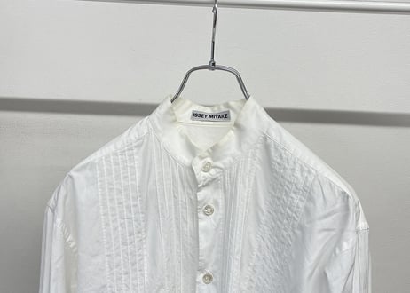 issey miyake tuck dress shirt