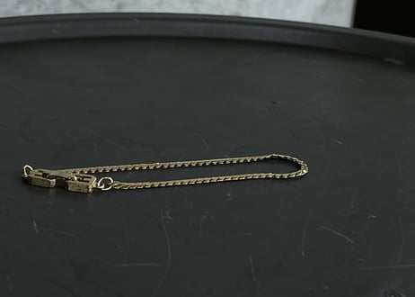 80-90s givenchy gold bracelet "B"