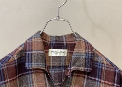 saint laurent 2020ss wool shirt dead stock