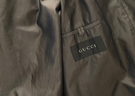 gucci silk long coat