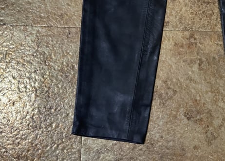 agnes b leather pants made in france