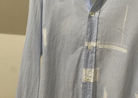 maison margiela 2014ss sky blue shirt