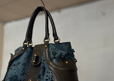 salvatore ferragamo decoration leather bag
