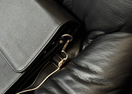 90-00s jilsander ”本人期” leather shoulder bag