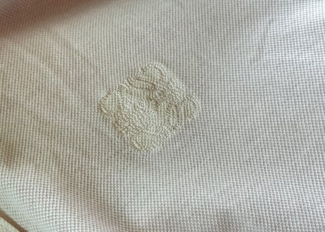 80-90s loewe anagram gold button shirt