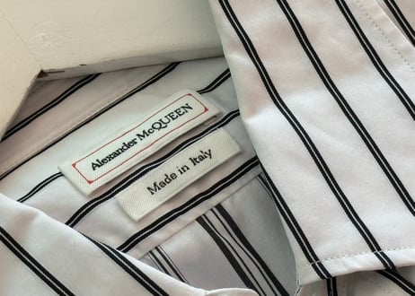 alexander mcqueen stripe shirt