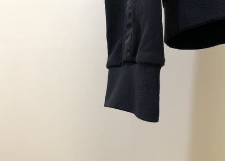 prada logo jersey blouson black