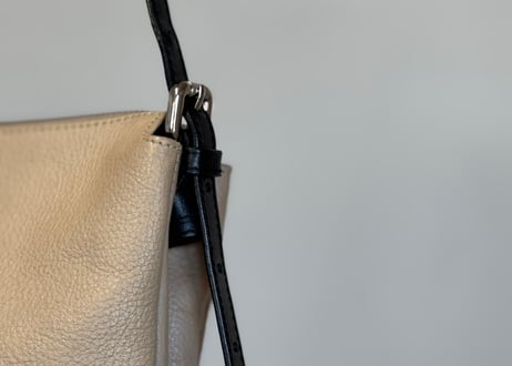 mm6 leather logo shoulder bag