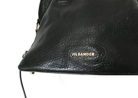 jilsander leather bag black