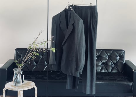 saint laurent check set up suit