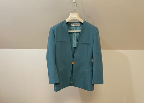 80-90s balenciaga no collar jacket