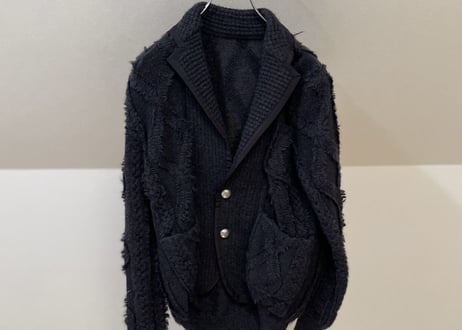 sacai knit jacket