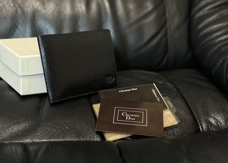 dior leather walled dead stock