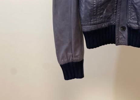 gucci leather jacket purple