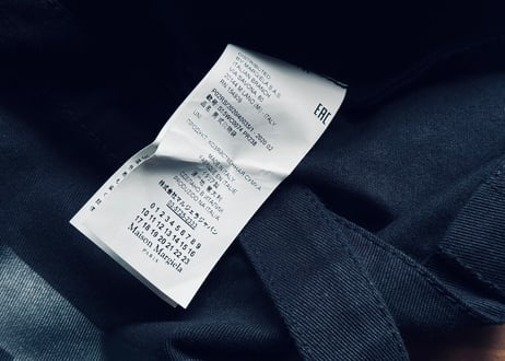 maison margiela stereo type logo tote bag