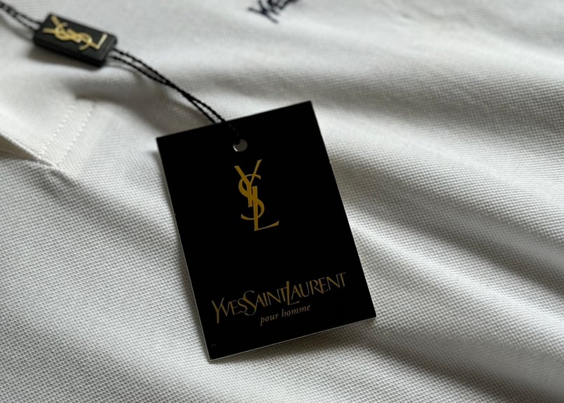 90s yves saint laurent rogo polo shirt dead sto 90s yves saint laurent rogo polo shirt dead sto