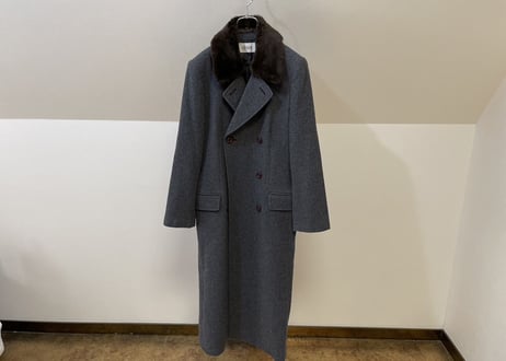 90s boa long coat