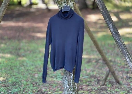 jilsander turtle neck silk knit