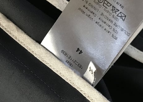 diorhomme cashmere drape jacket dead stock