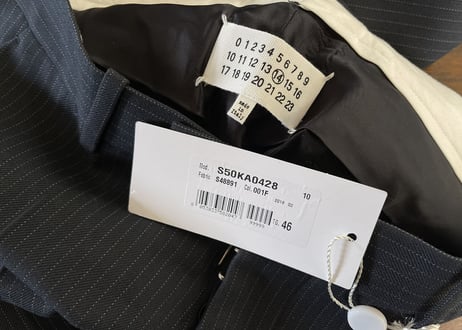 2018aw maison margiela stripe trousers dead stock