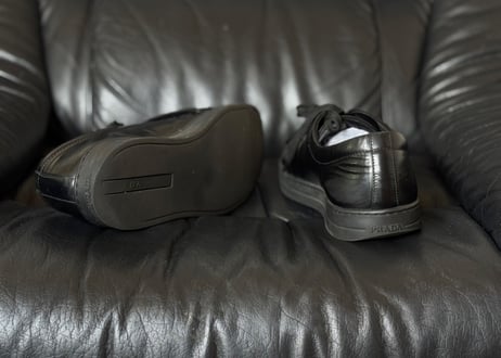 prada leather sneakers #2