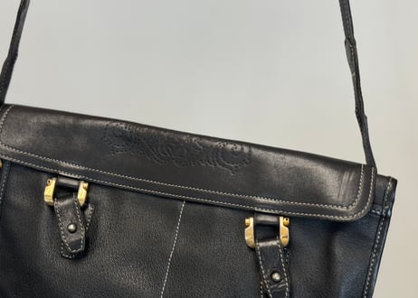 loewe anagram leather shoulder bag