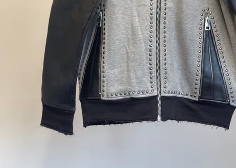 just cavalli studs leather switch jackert dead stock
