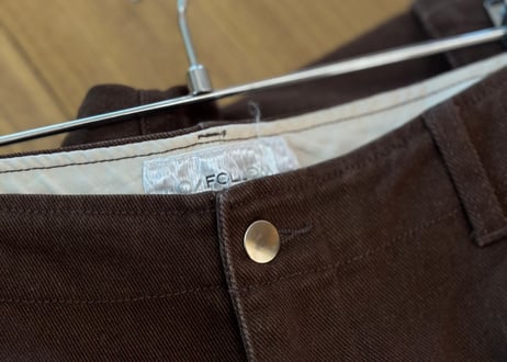 foll wide tack corduroy pants