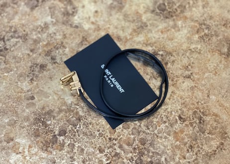 saint laurent leather bracelet