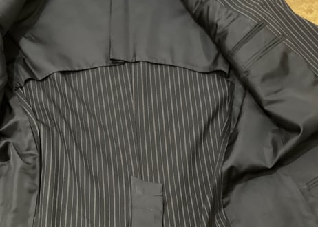 gucci stripe set up suit