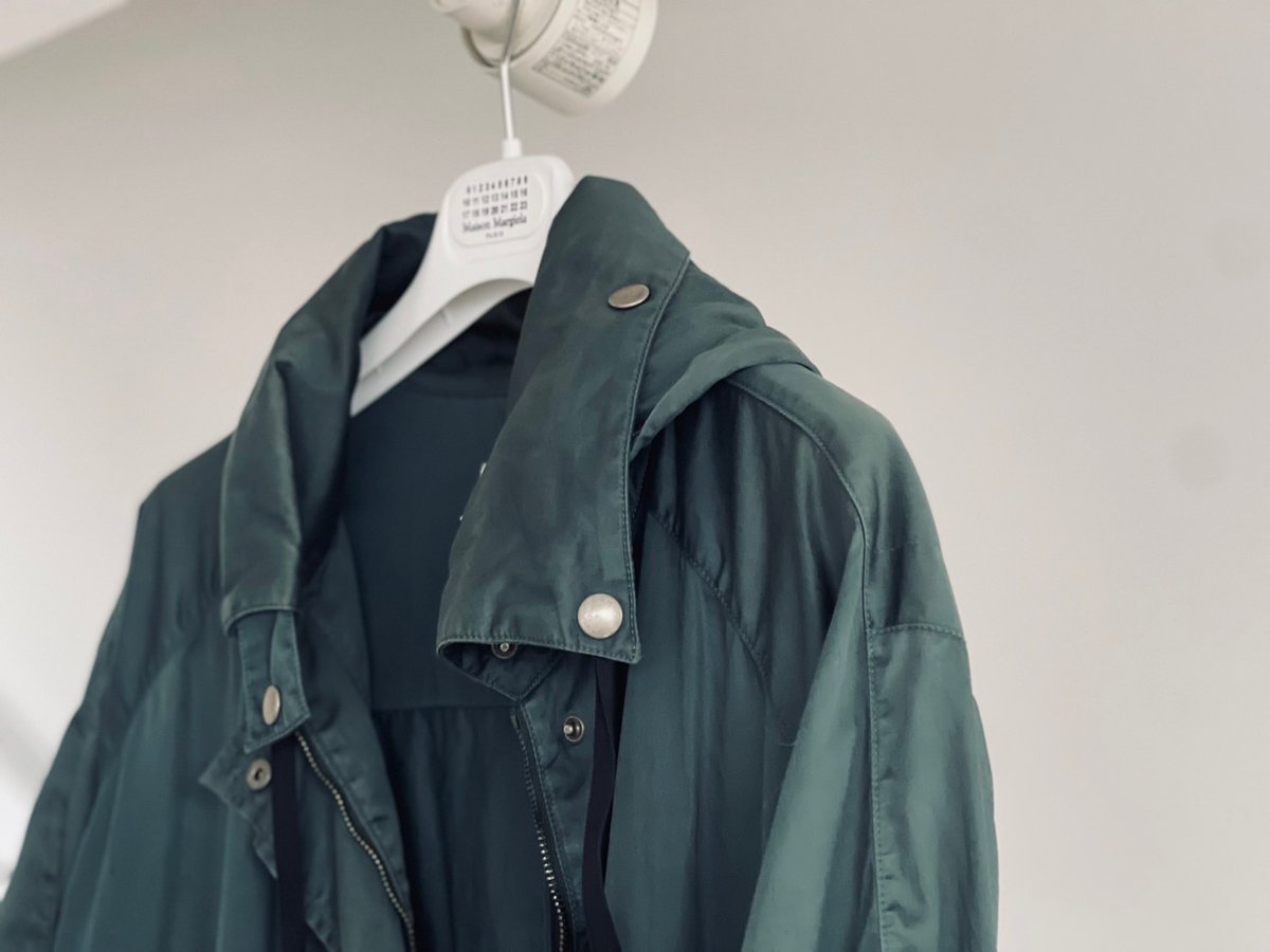 mm6 maison margiela green linght coat | weekend mm6 maison margiela green linght coat | weekend