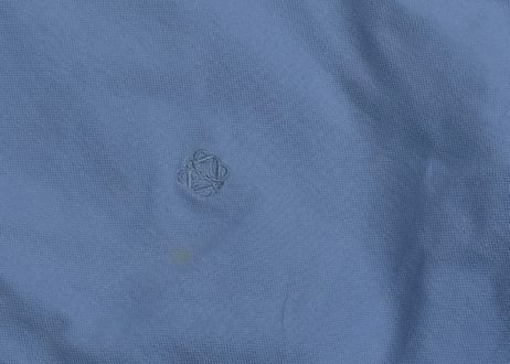 80-90s loewe anagram logo blue tops