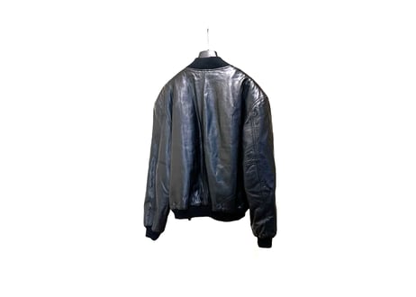 80-90s mani giorgio armani leather jacket
