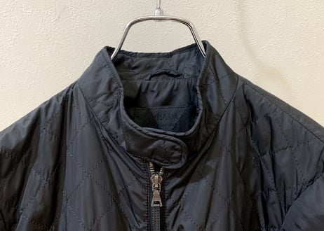 prada logo nylon blouson black