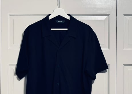 ermenegildo zegna open collar shirt