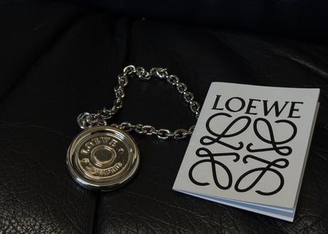 loewe silver anagram logo chain bracelet dead stock