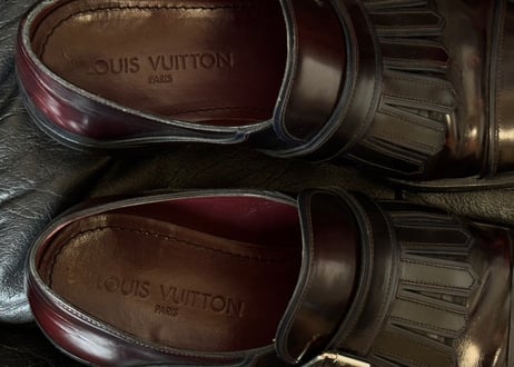 louis vuitton leather dress shose