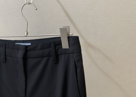 prada logo trousers