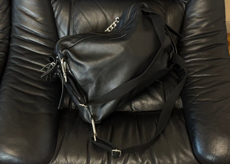 mm6 leather shoulder bag