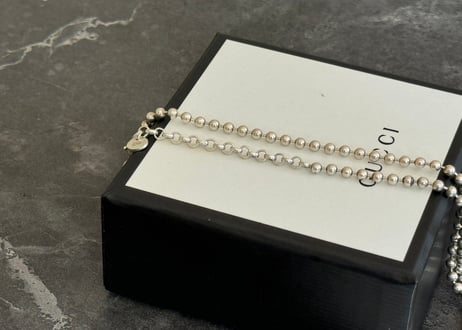 gucci interlocking G silver necklace