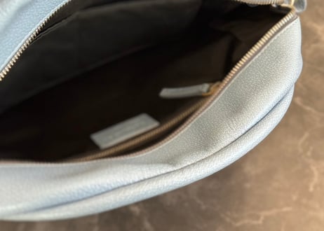 jilsander blue leather bag