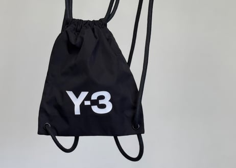 y-3 drawstring rogo back pack dead stock