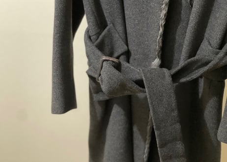 jilsander cashmere wool fox fur coat dead stock