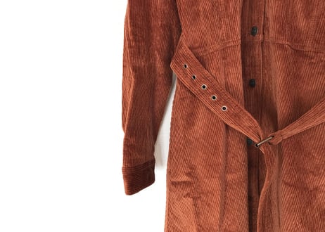 2019ss mm6 velour long coat dead stock