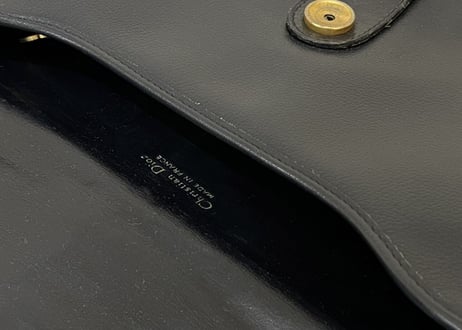 80s christian dior made in Flance leather bag
