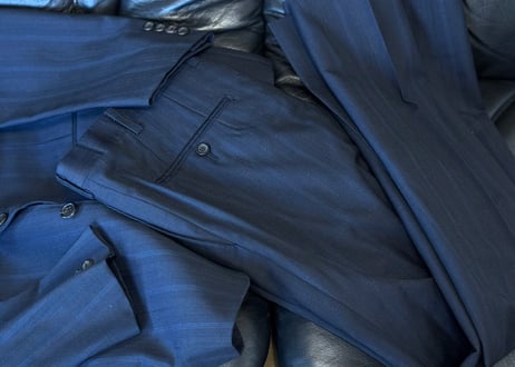 burberry stripe set up suit