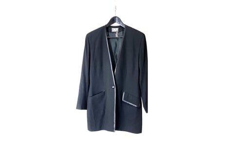 dkny no collar jacket