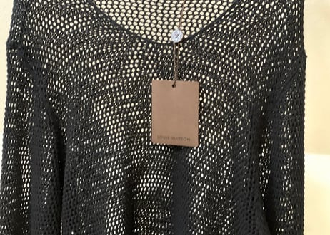 louis vuitton over size low gauge knit dead stock